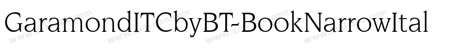 GaramondITCbyBT-BookNarrowItal字体转换