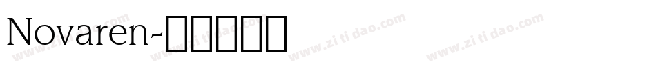 Novaren字体转换