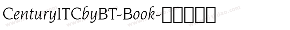 CenturyITCbyBT-Book字体转换