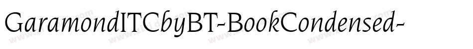 GaramondITCbyBT-BookCondensed字体转换
