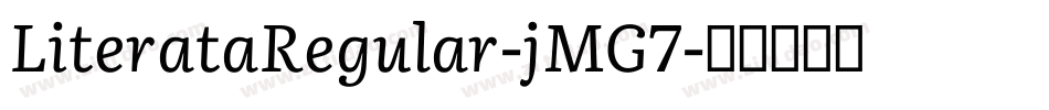 LiterataRegular-jMG7字体转换