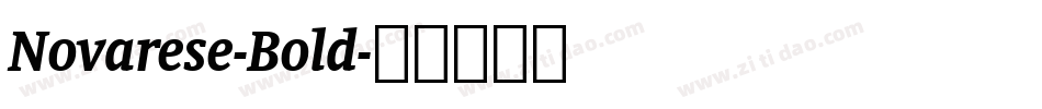 Novarese-Bold字体转换