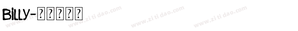 billy字体转换