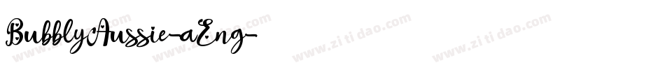 BubblyAussie-aEng字体转换