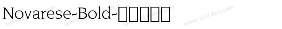 Novarese-Bold字体转换