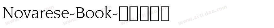 Novarese-Book字体转换