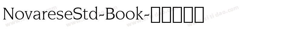 NovareseStd-Book字体转换