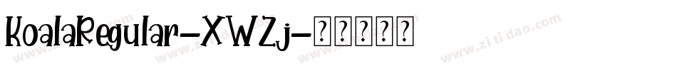KoalaRegular-XWZj字体转换