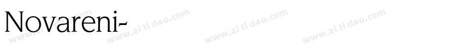 Novareni字体转换