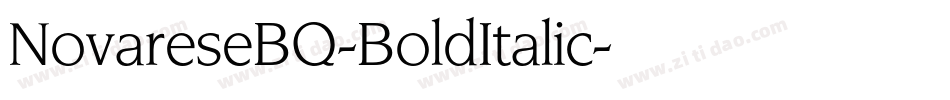NovareseBQ-BoldItalic字体转换