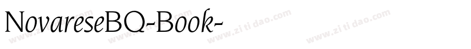 NovareseBQ-Book字体转换