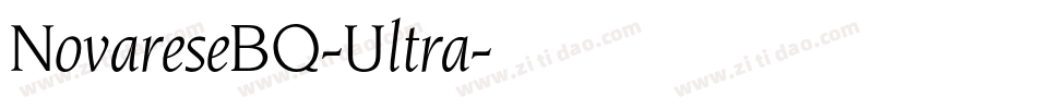 NovareseBQ-Ultra字体转换