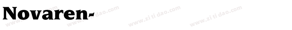 Novaren字体转换