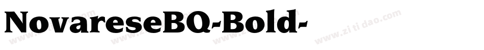 NovareseBQ-Bold字体转换