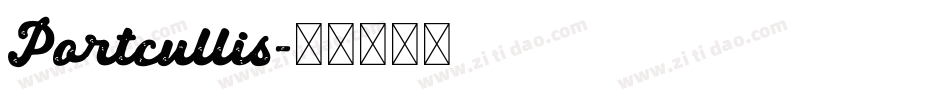 Portcullis字体转换