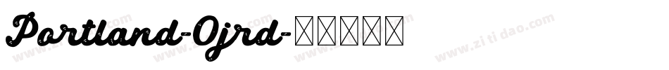 Portland-0jrd字体转换