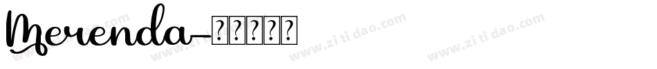 Merenda字体转换
