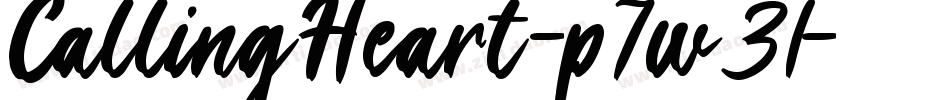 CallingHeart-p7w31字体转换