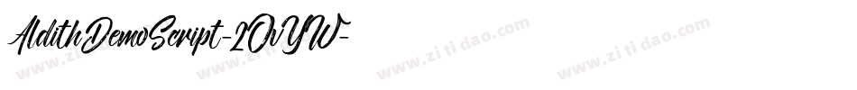 AldithDemoScript-2OvYW字体转换