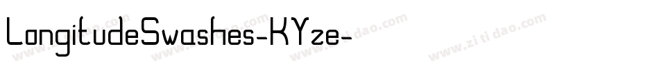 LongitudeSwashes-KYze字体转换 LongitudeSwashes-KYze字体转换