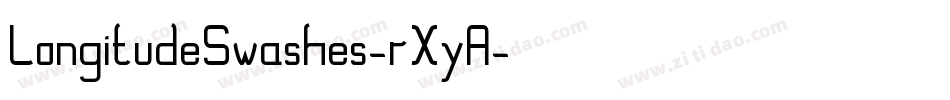 LongitudeSwashes-rXyA字体转换