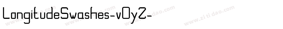 LongitudeSwashes-v0yZ字体转换