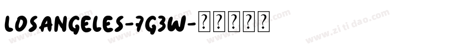 LosAngeles-7g3w字体转换