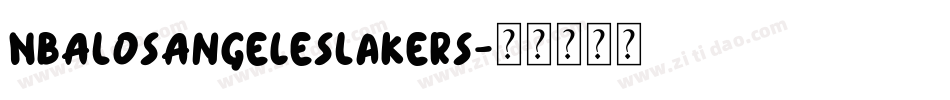 NBALosAngelesLakers字体转换