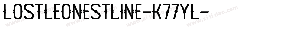 LostLeonestLine-K77Yl字体转换