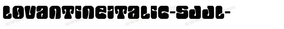 LovantineItalic-5ddL字体转换