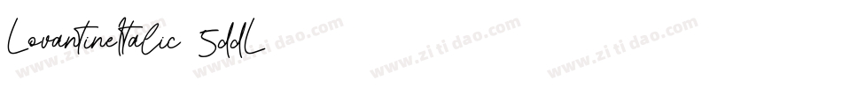 LovantineItalic-5ddL字体转换