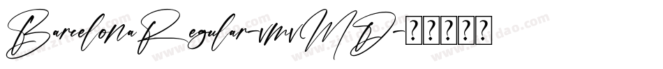 BarcelonaRegular-vmvMD字体转换
