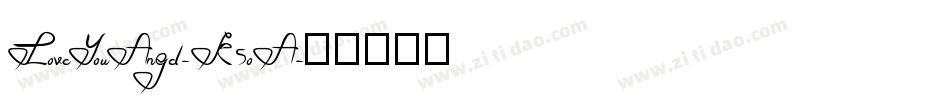 LoveYouAngel-K5oA字体转换