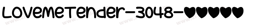 LoveMeTender-3048字体转换