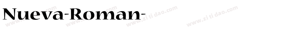 Nueva-Roman字体转换