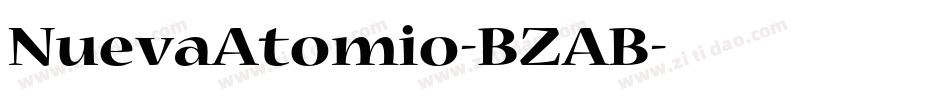 NuevaAtomio-BZAB字体转换