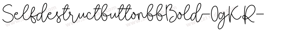 SelfdestructbuttonbbBold-0gKR字体转换