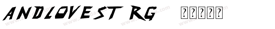 AndLoveSt-rG19字体转换