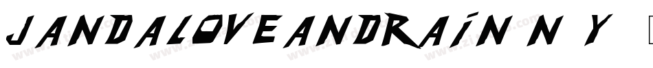 JandaLoveAndRain-n4y0字体转换