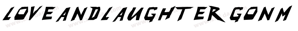LoveAndLaughter-Gonm字体转换