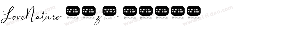 LoveNature-48z9字体转换