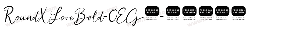 RoundXLoveBold-OEG4字体转换