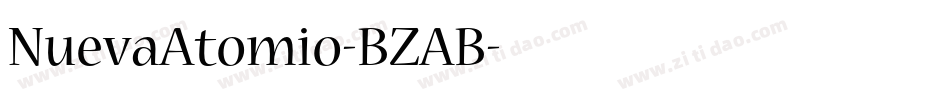 NuevaAtomio-BZAB字体转换
