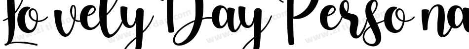 LovelyDayPersonalUseRegular-By9w字体转换 LovelyDayPersonalUseRegular-By9w字体转换