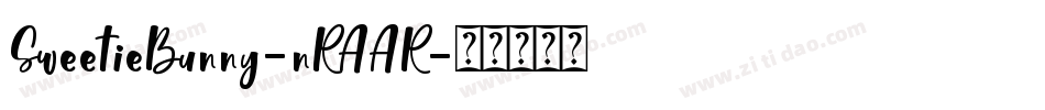 SweetieBunny-nRAAR字体转换