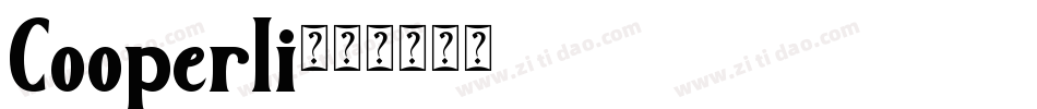 Cooperli字体转换