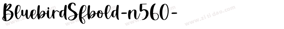 BluebirdSfbold-n560字体转换