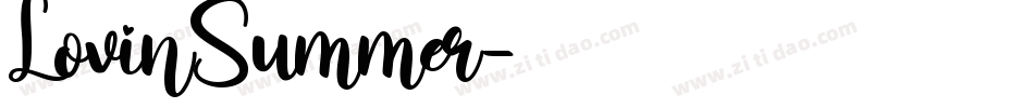 LovinSummer字体转换