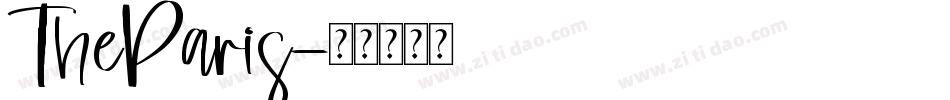 TheParis字体转换