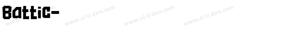 Battic字体转换